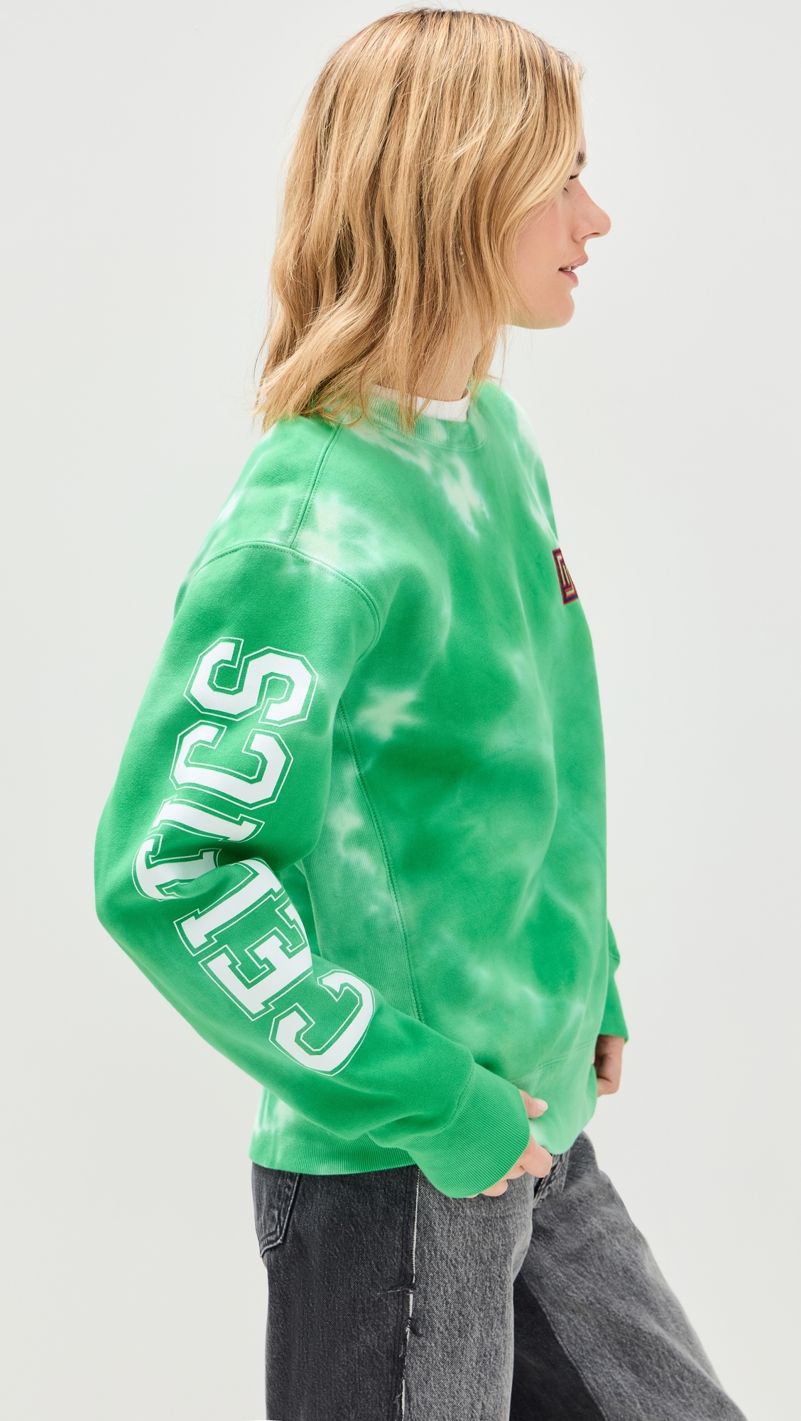 Celtcis Team Crew Sweatshirt Tie Dye