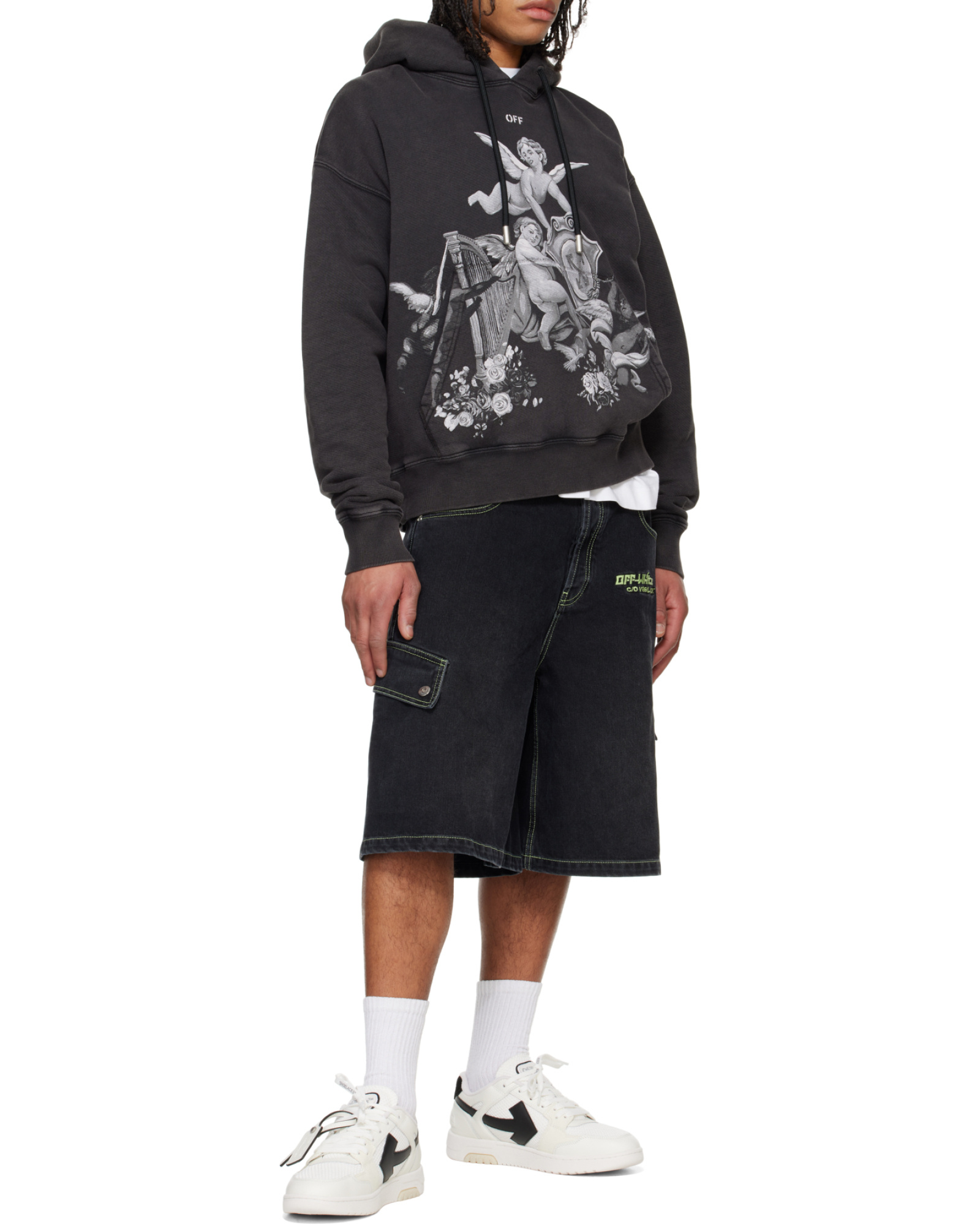 Angel graphic-print hoodie