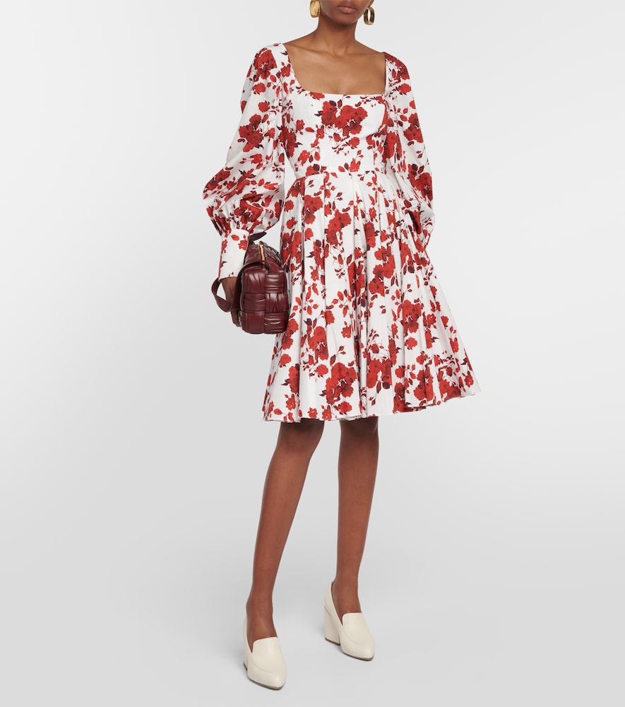 Yasmina floral cotton minidress