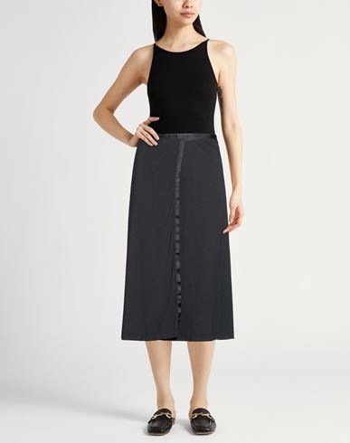 Woman Midi skirt Black Size 1 Lyocell, Organic cotton