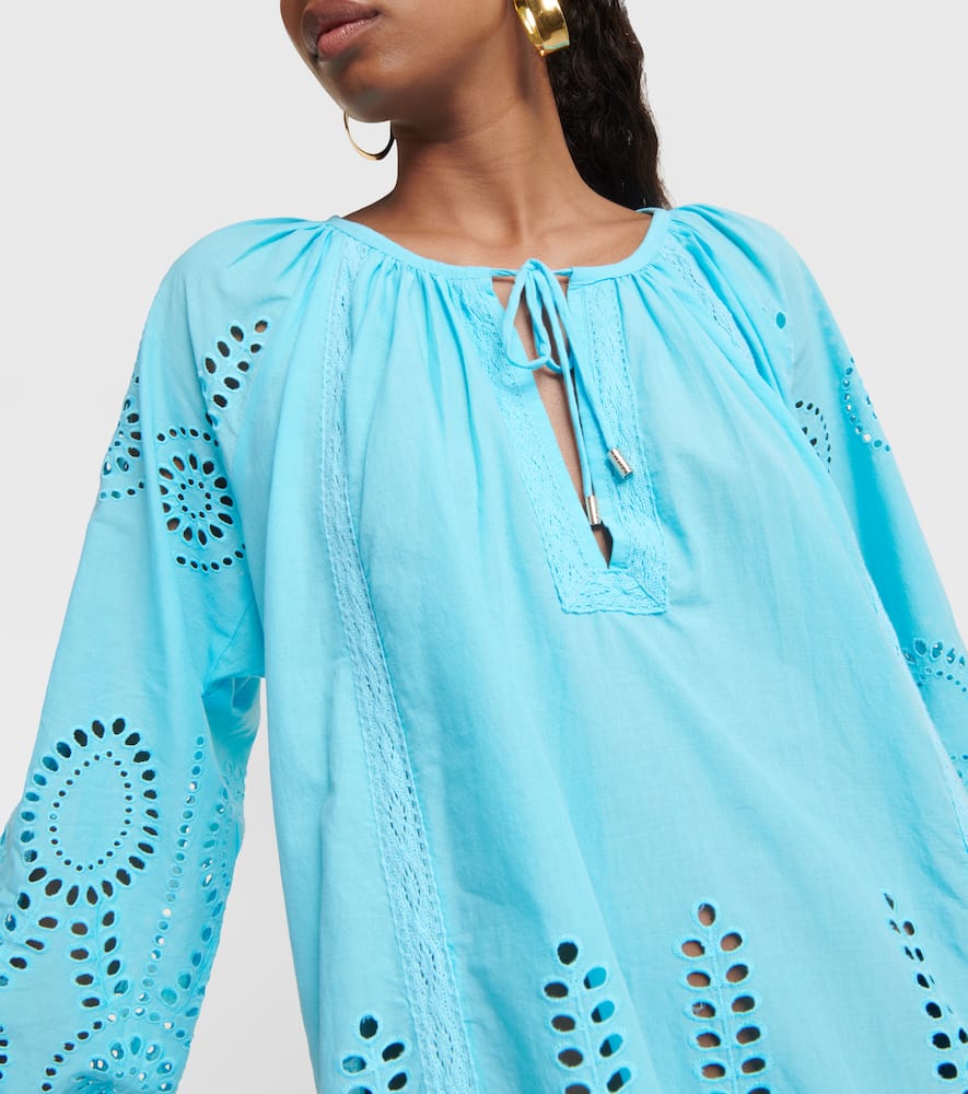 Melissa Odabash Ashley broderie anglaise cotton kaftan