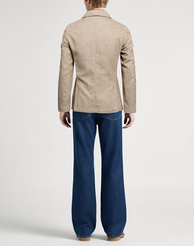 At. p.co Man Blazer Beige Size 42 Polyester, Wool, Viscose