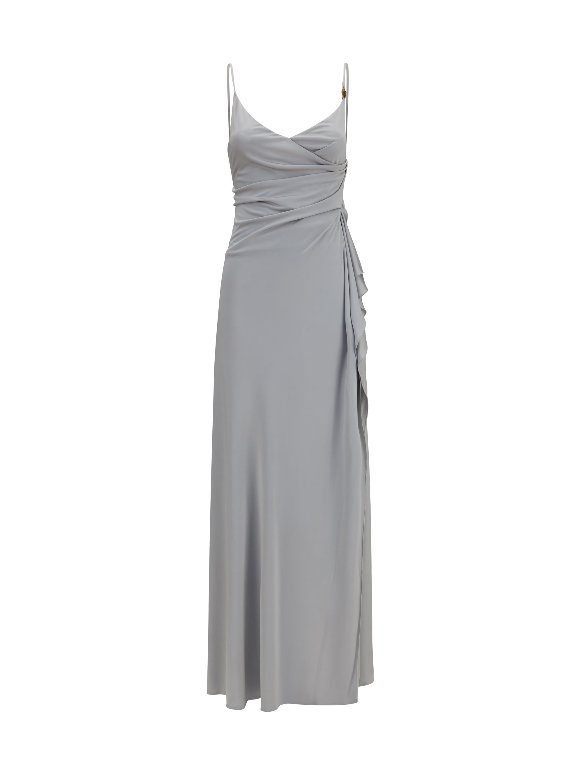 Viscose Jersey Wrap Dress — Gray