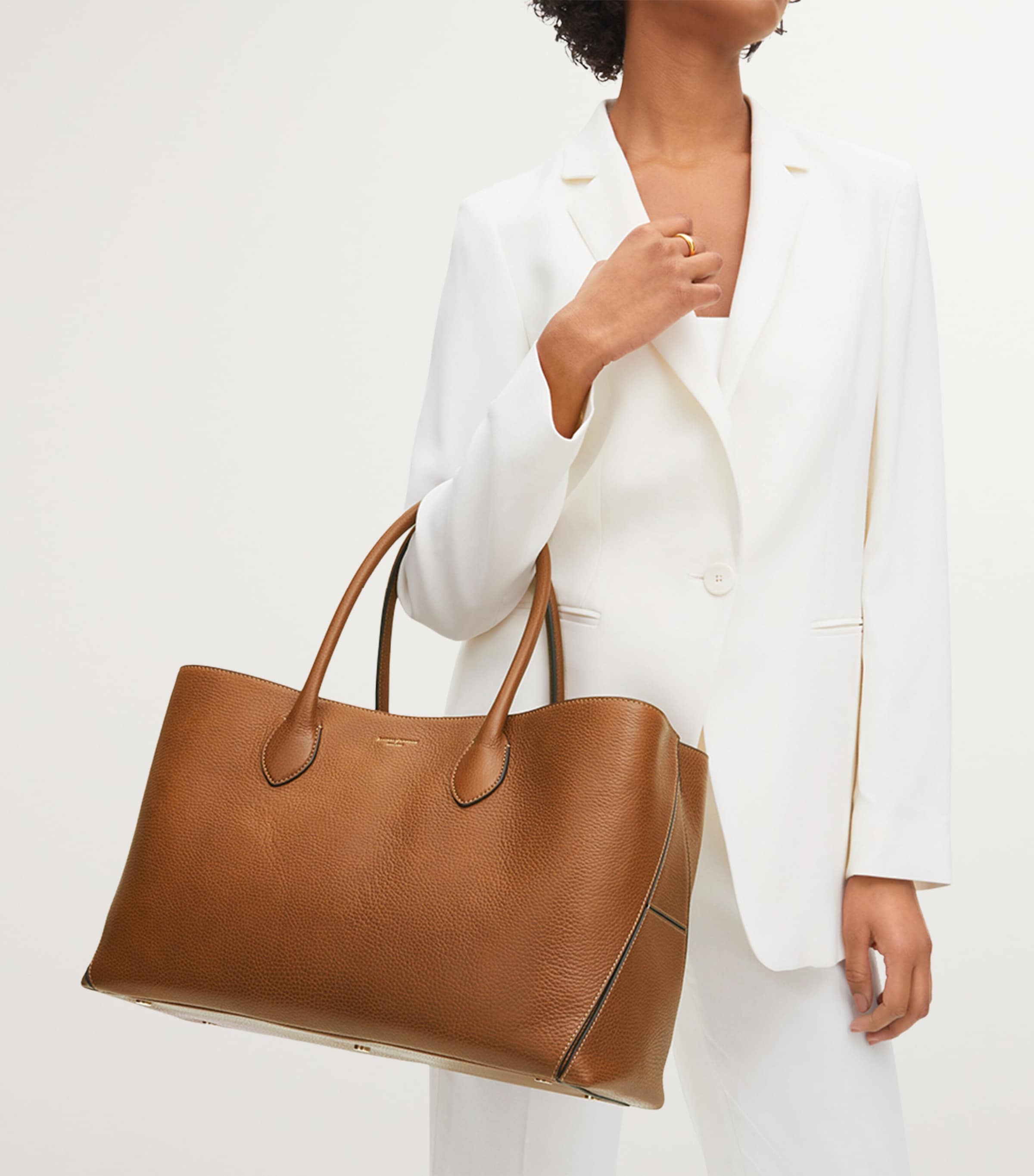 Leather London Tote Bag