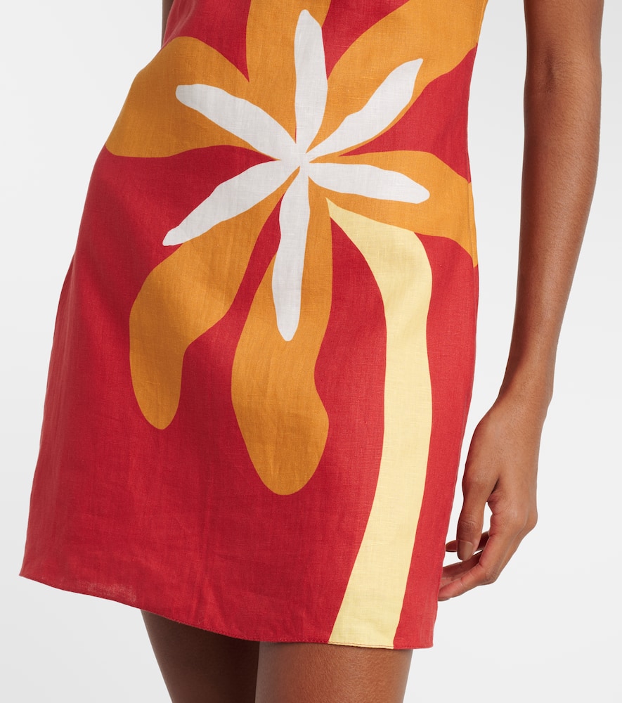 Siela floral linen minidress