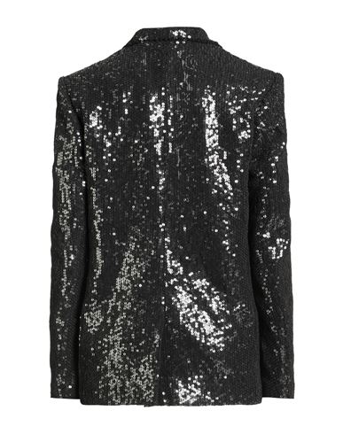 Woman Blazer Black Size 6 Cotton, Polyamide, Polyester