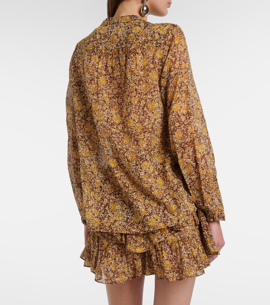 Maria floral cotton voile blouse
