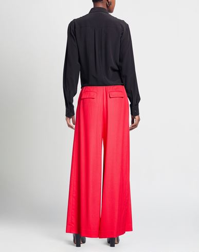 Co. go Woman Pants Red Size 6 Virgin Wool, Elastane