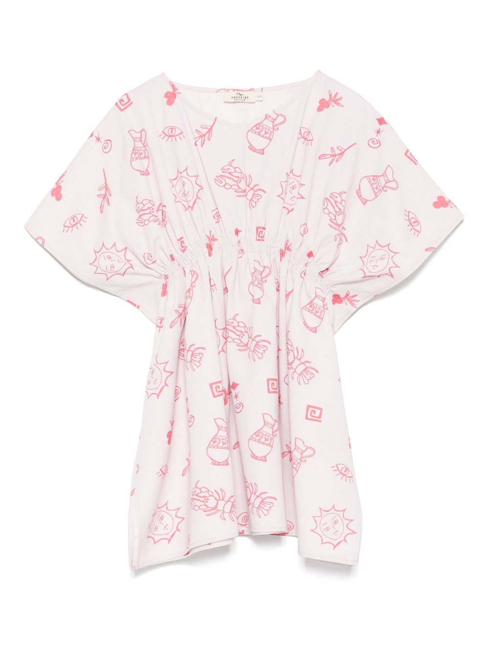 Andorine summer-print dress - Pink
