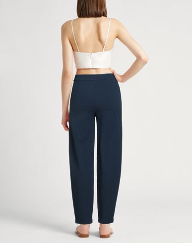 Woman Pants Navy Size 10 Cotton, Polyamide, Elastane