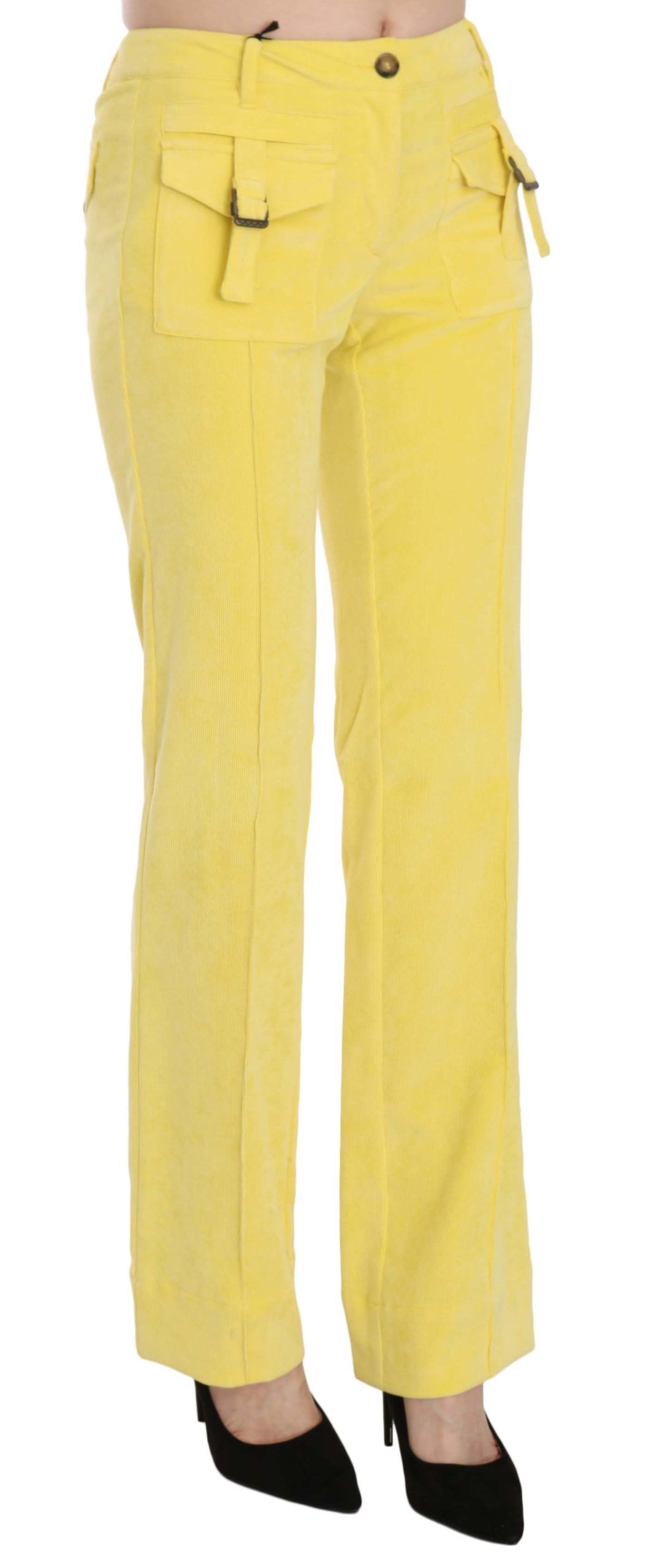 Corduroy Cargo Cargo Pants — Yellow