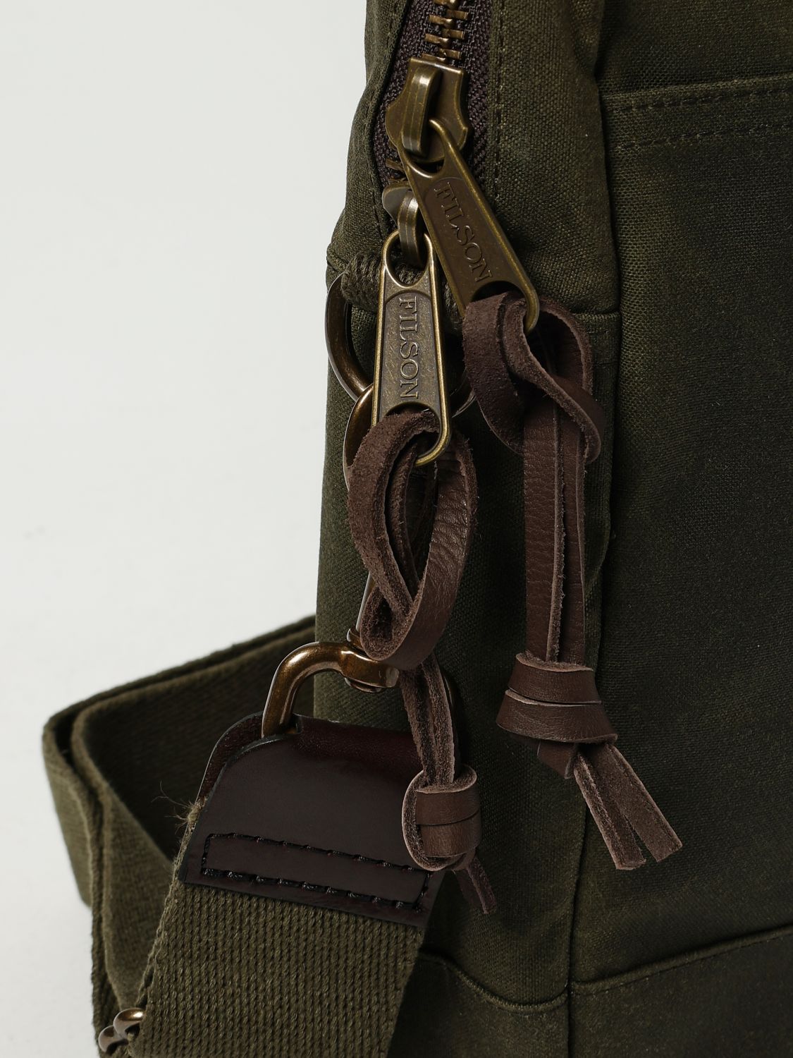 Rugged twill cotton holdall - Brown