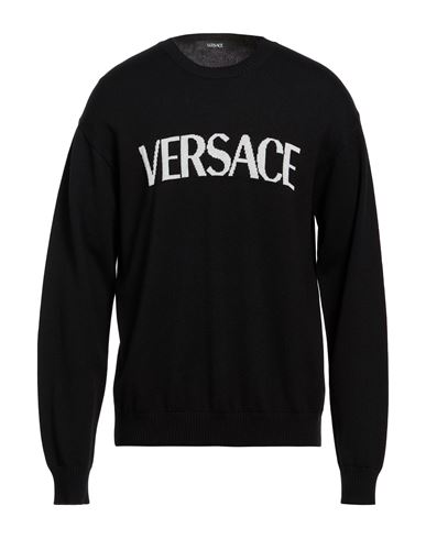 Man Sweater Black Size 46 Virgin Wool