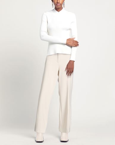 Woman Pants Beige Size 10 Polyester, Polyurethane