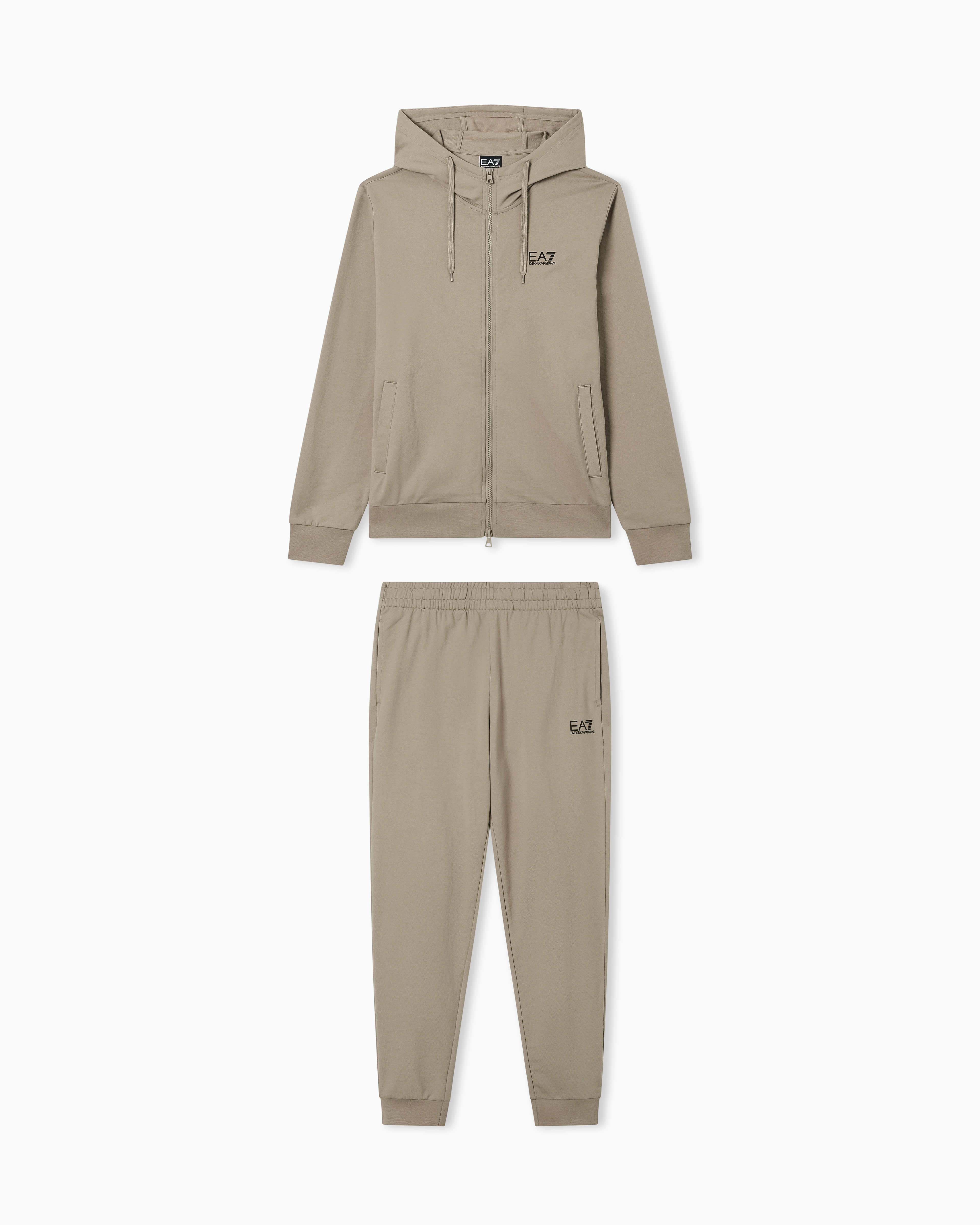 Cotton three-piece suit with a zip hoodie Core Identity