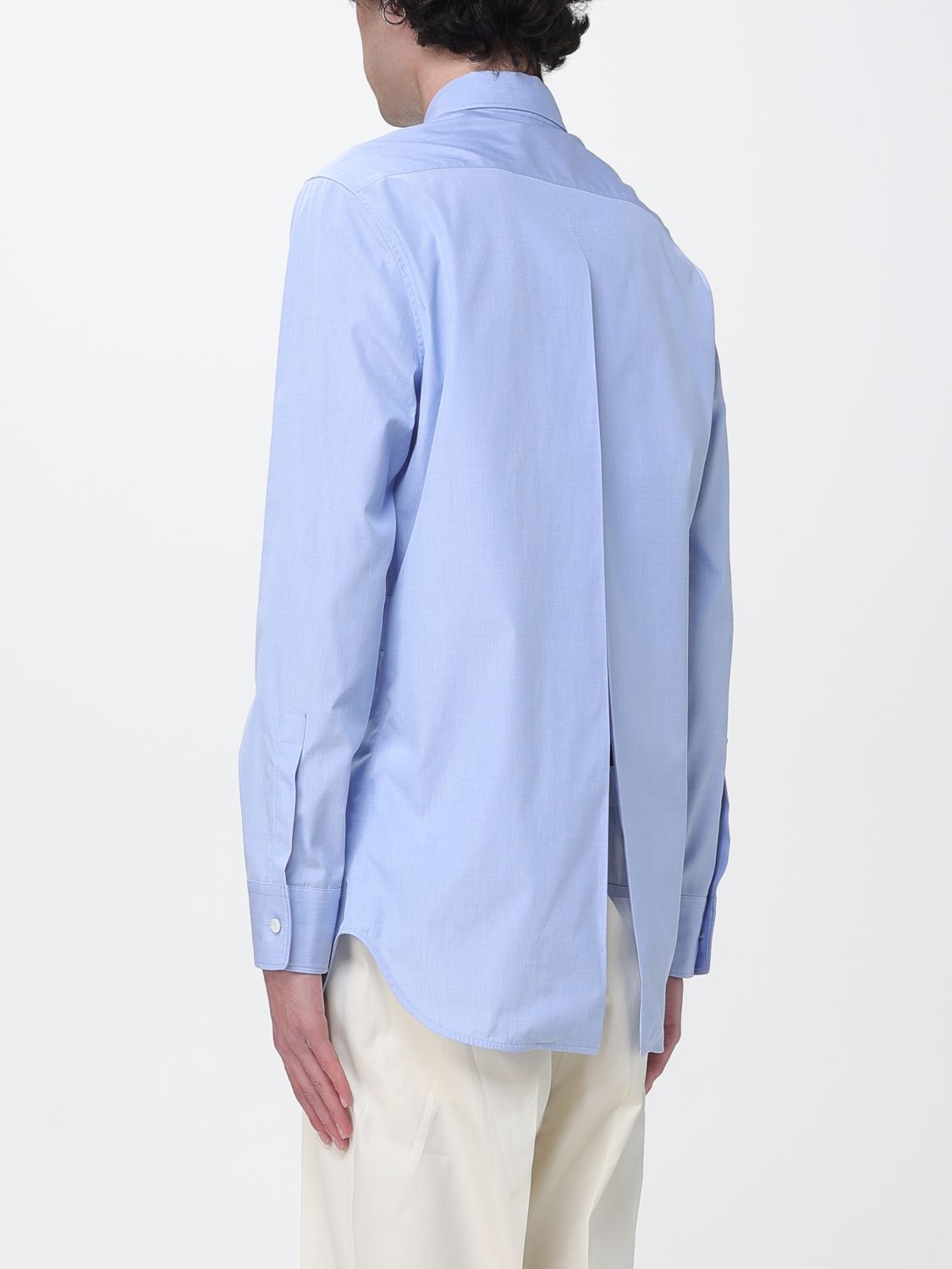 Shirt Men color Gnawed Blue