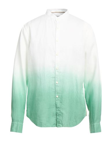 At. p.co Man Shirt Green Size 14 ½ Linen
