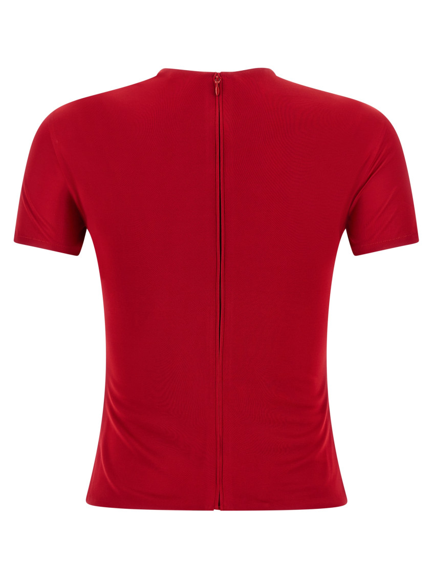 Medusa Red Viscose T-shirt