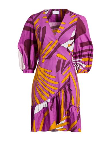 Woman Mini dress Mauve Size 4 Cotton