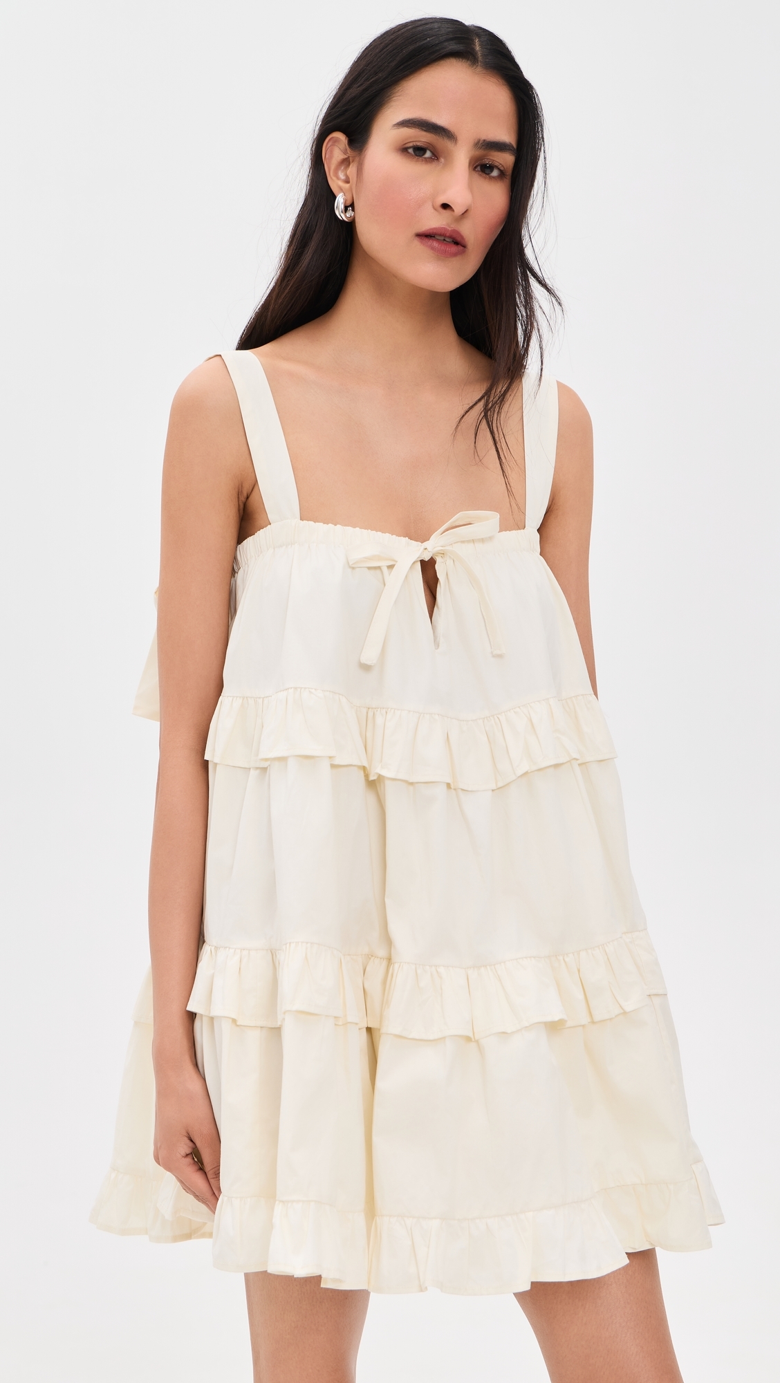 Lila Mini Dress Cream Cream