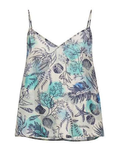 Woman Top Light grey Size 10 Silk