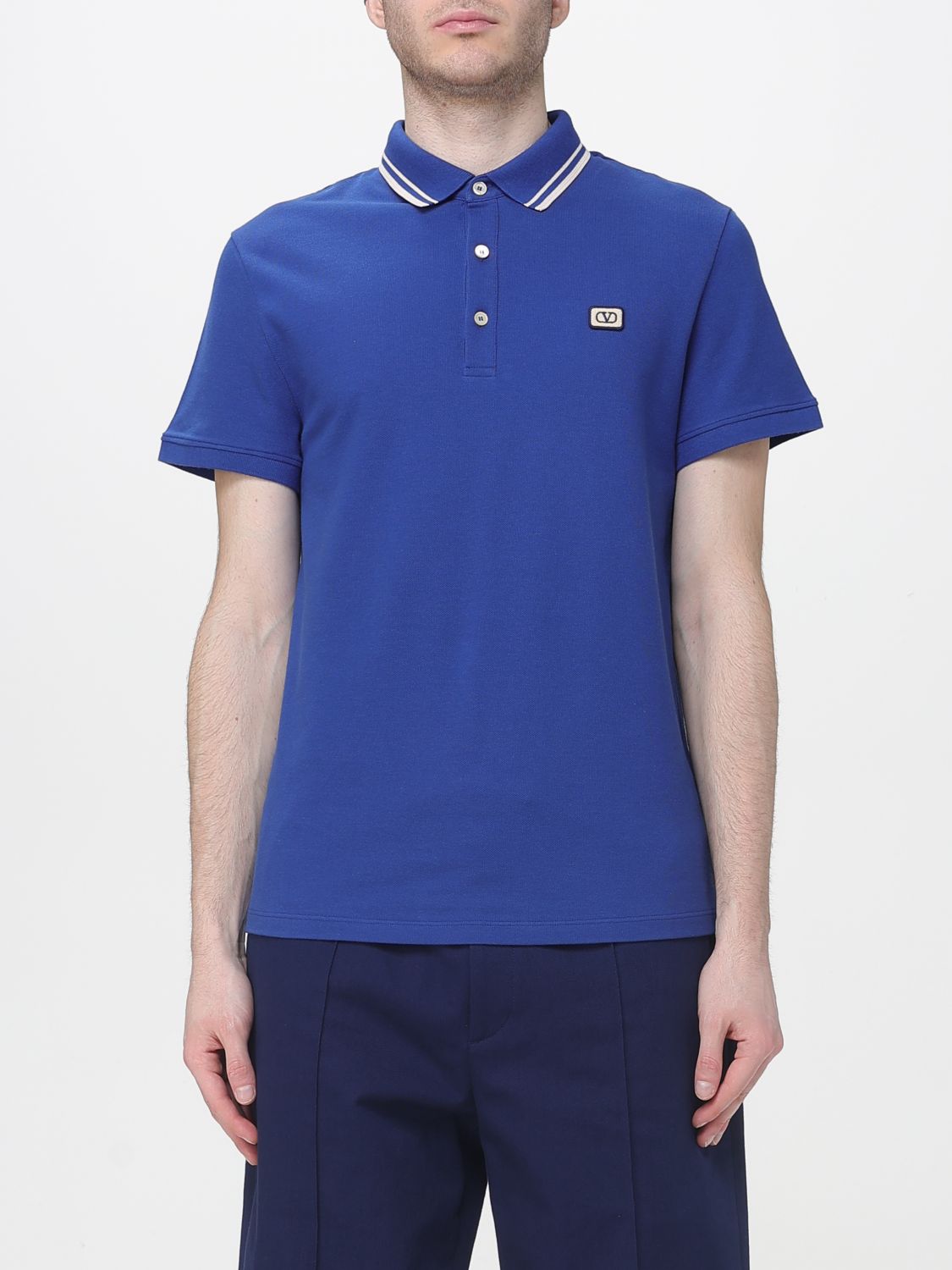 Polo Shirt Men color Blue