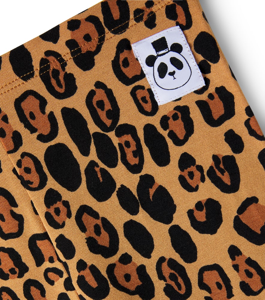 Leopard-print jersey leggings