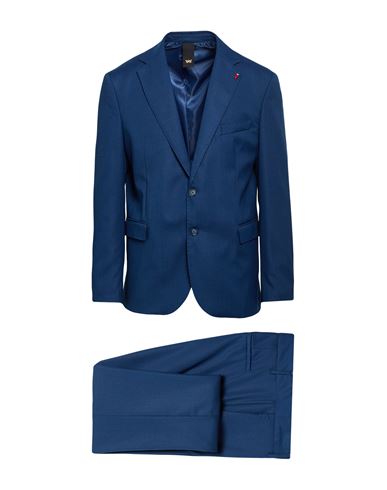 Man Suit Blue Size 48 Polyester, Viscose, Elastane