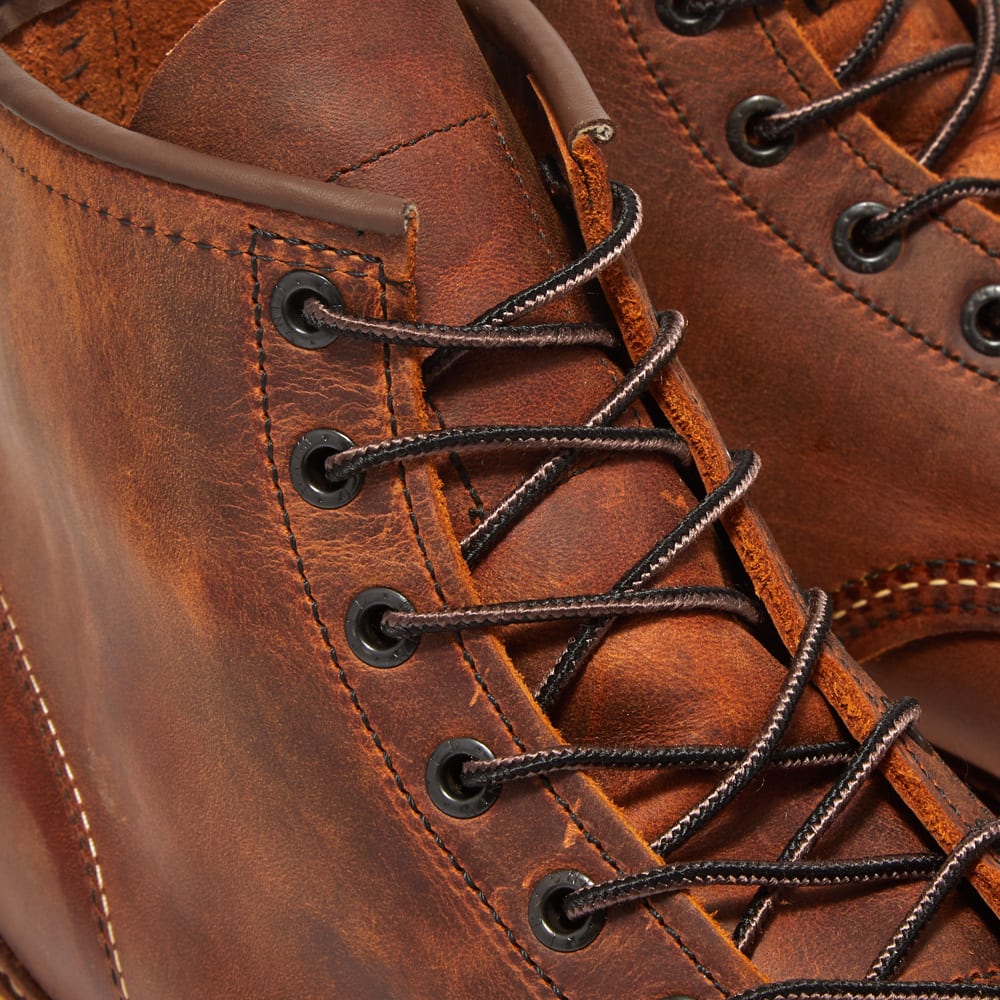 Men's 1907 Heritage Work 6" Moc Toe Boot in Copper Rough/Tough, Size UK 7.5 