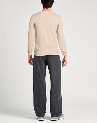 Man Sweater Beige Size 36 Cotton