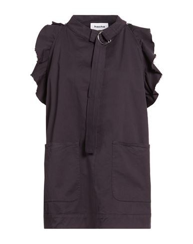 Woman Top Midnight blue Size 6 Cotton, Elastane