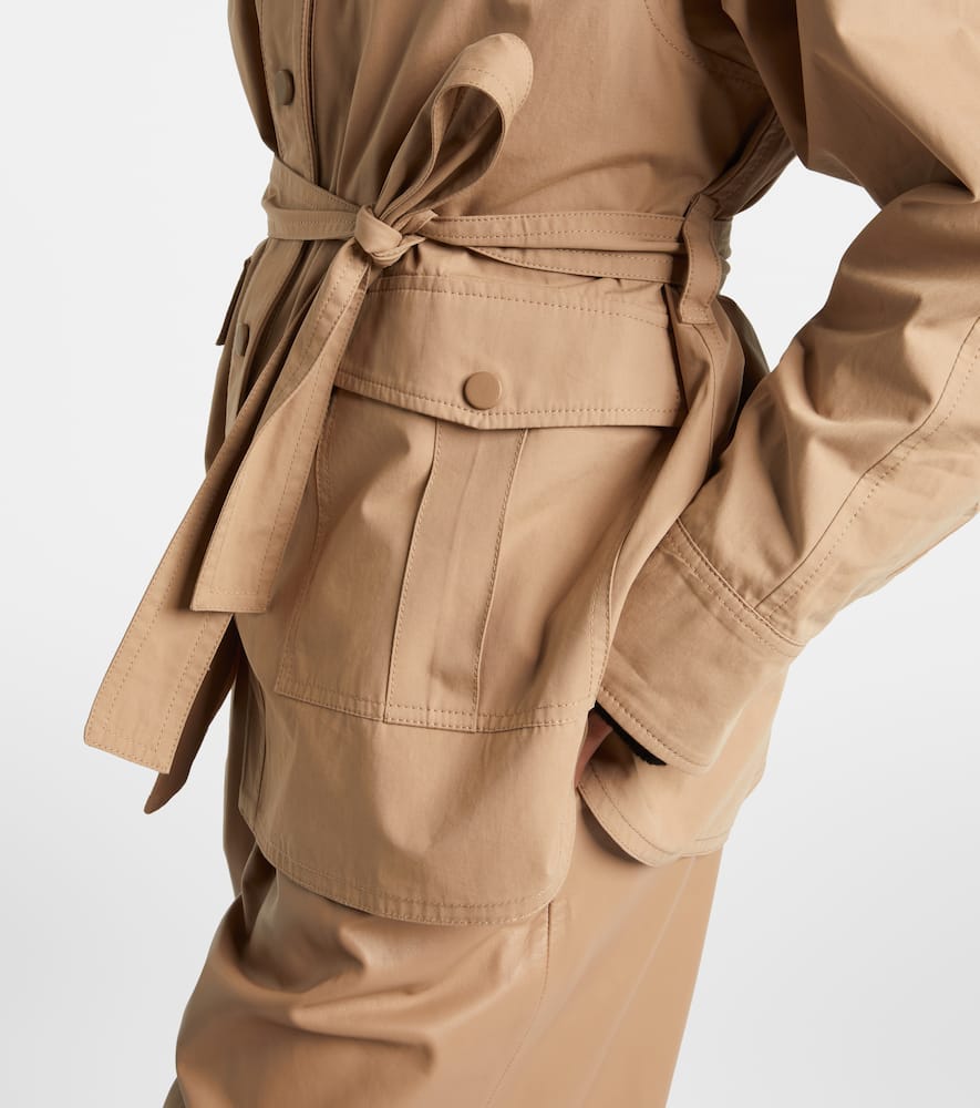 Belted cotton jacket