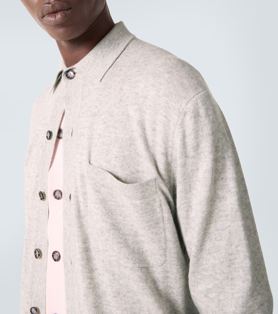 Cotton and cashmere overshirt