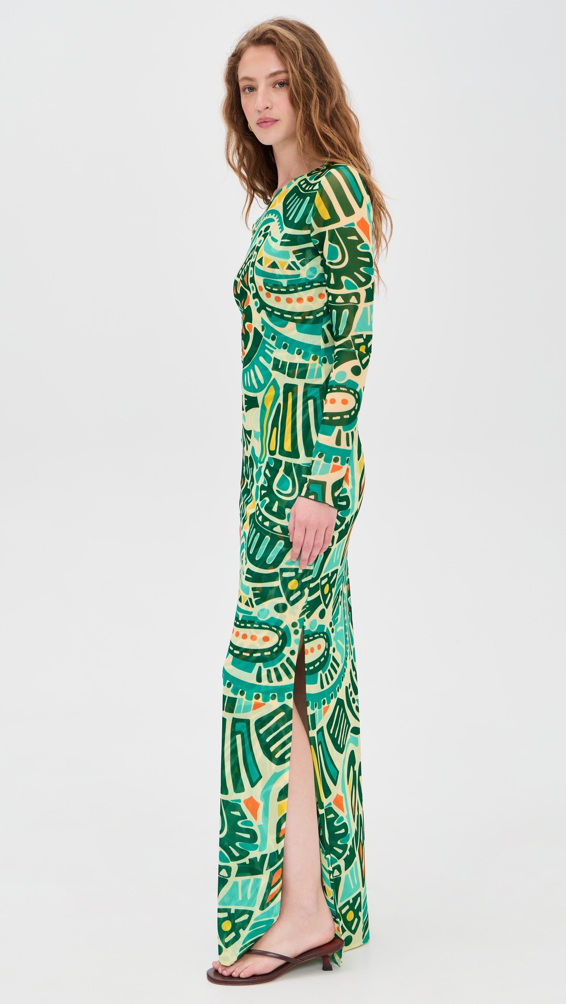 Scarlet Mesh Dress Jungle Rhythm