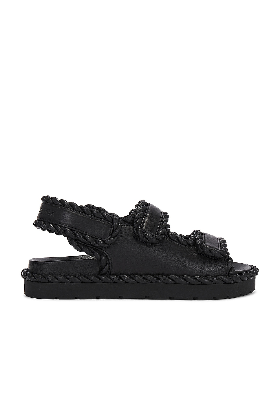 Bottega Veneta Jack Flat Sandal in Black - Black. 41 also in