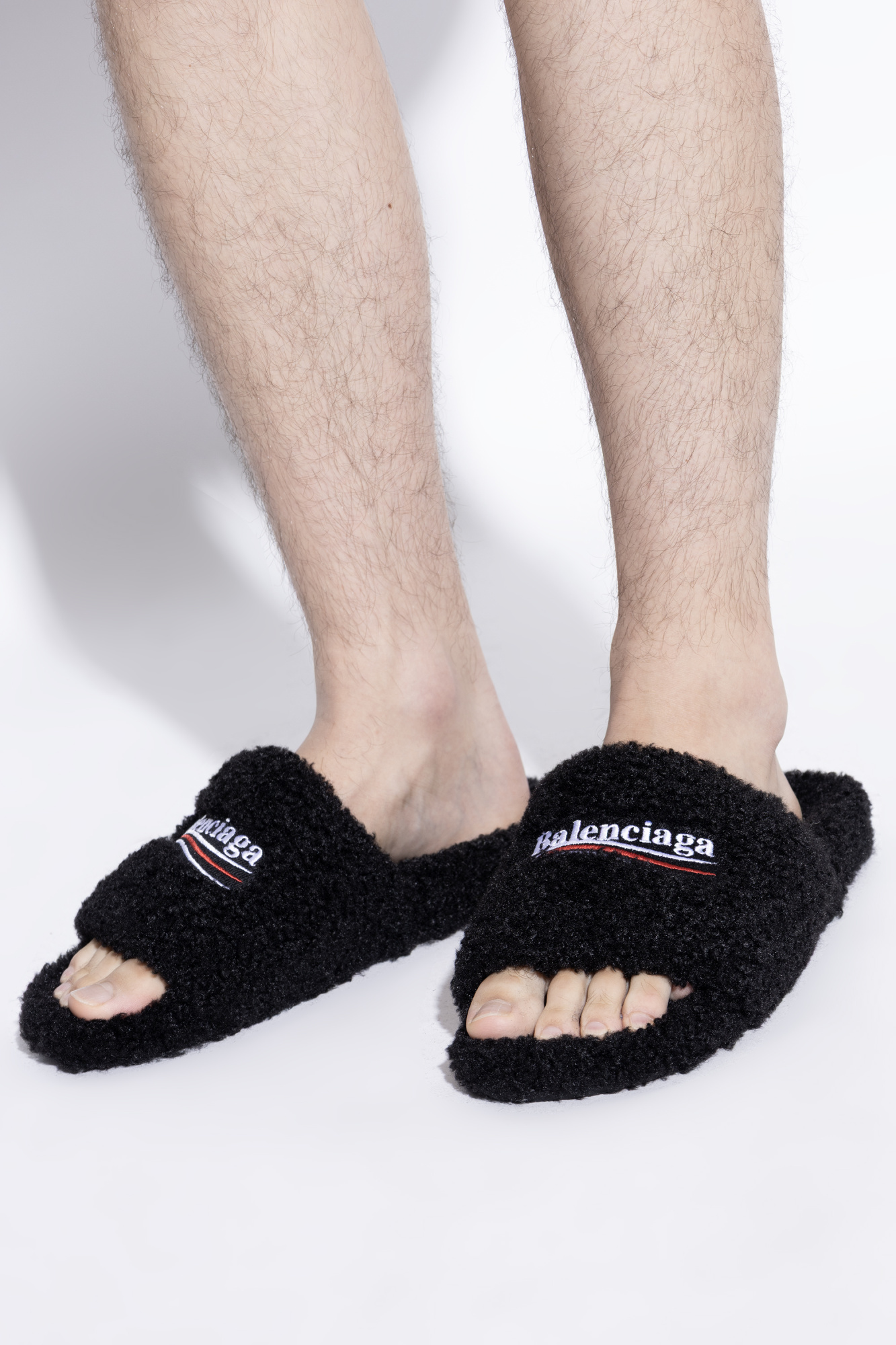 ‘Pool’ Slides, Men's, Black