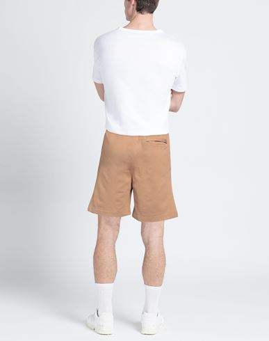Afterlabel Man Shorts & Bermuda Shorts Camel Size M Cotton