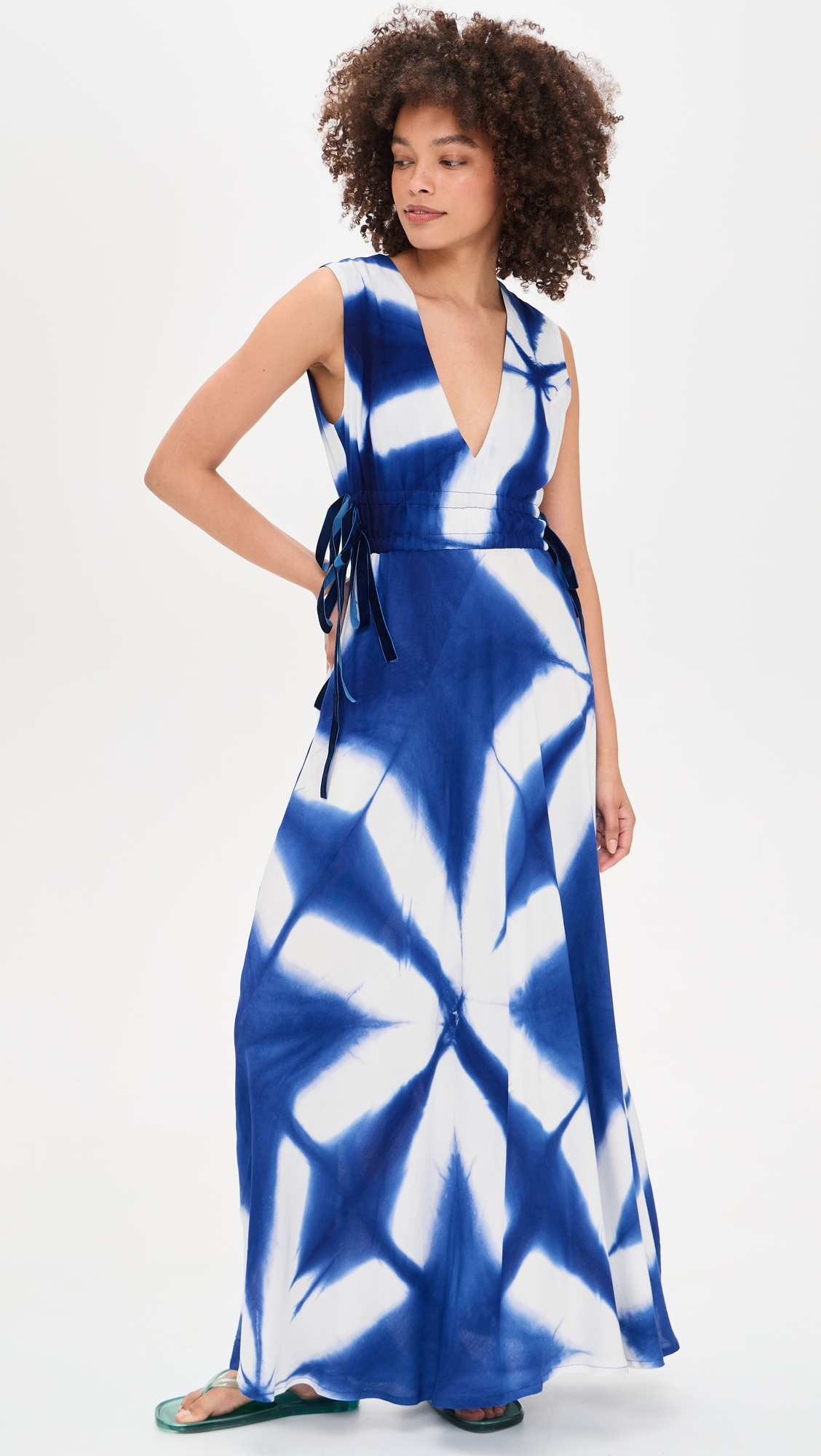 Lana Dress Blue & White