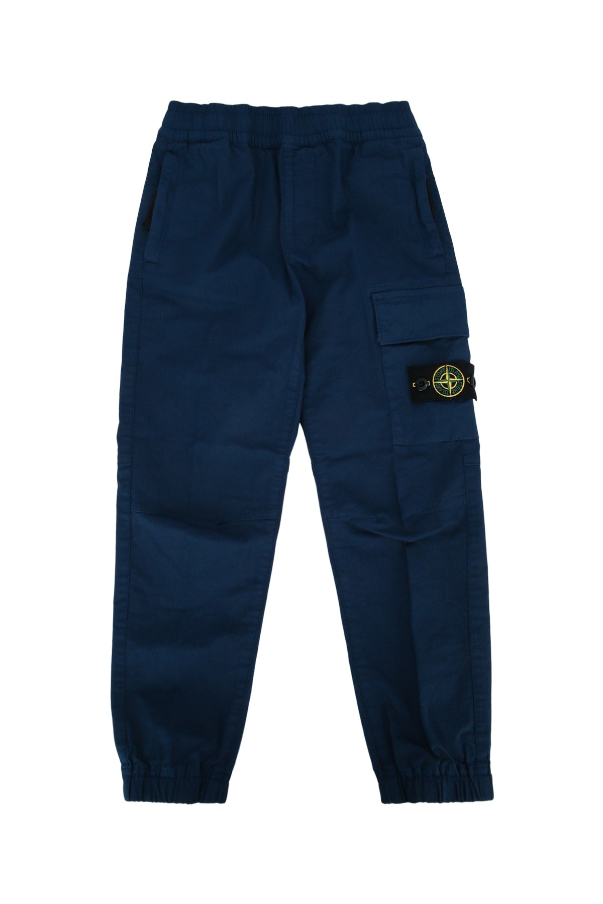 Cotton Blend Cargo Cargo Pants — Navy