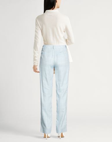 Woman Pants Sky blue Size 4 Wool, Silk, Linen