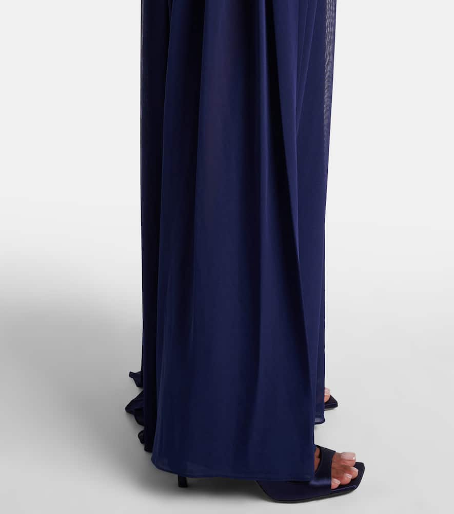 Orion ruched halterneck gown