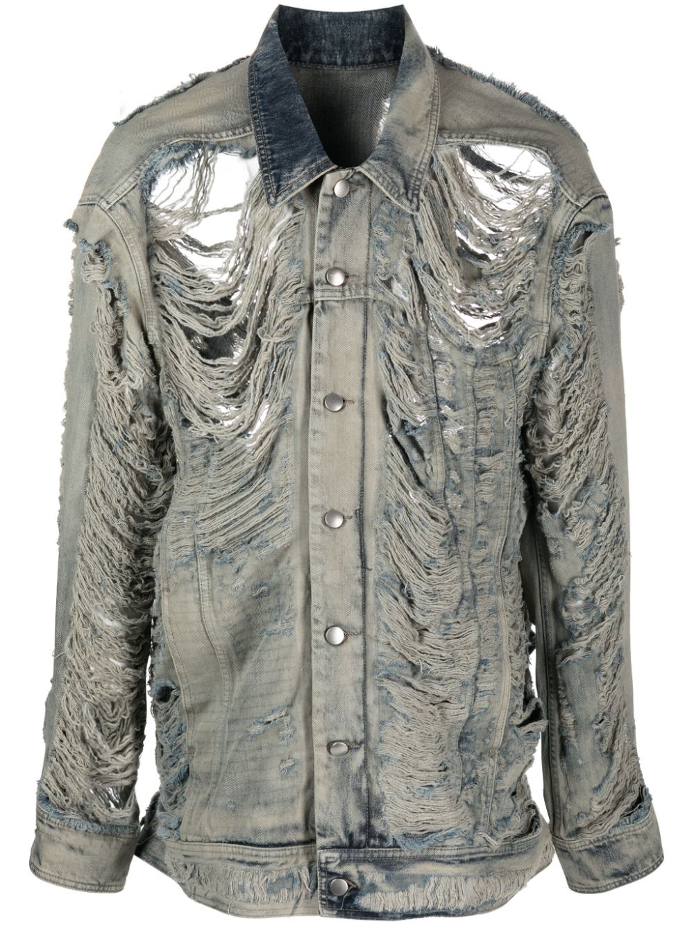 Jumbo Worker distressed denim jacket - Blue