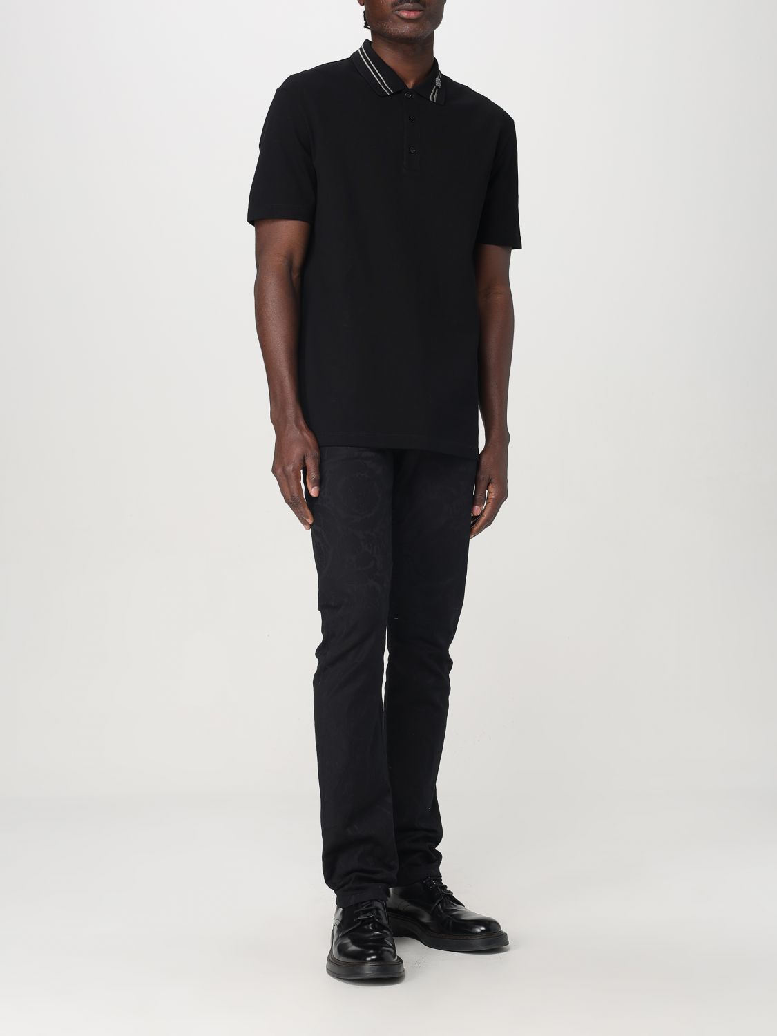 Polo Shirt Men color Black