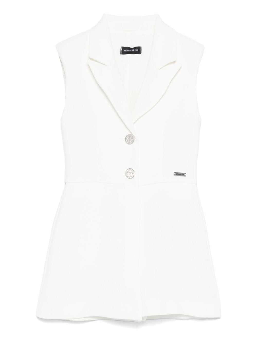 Crepe playsuit - White