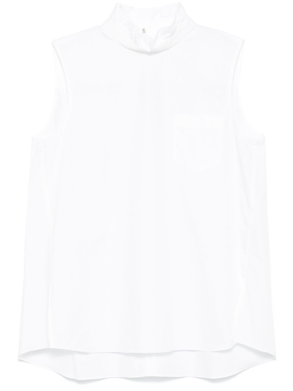 Sleeveless blouse - White