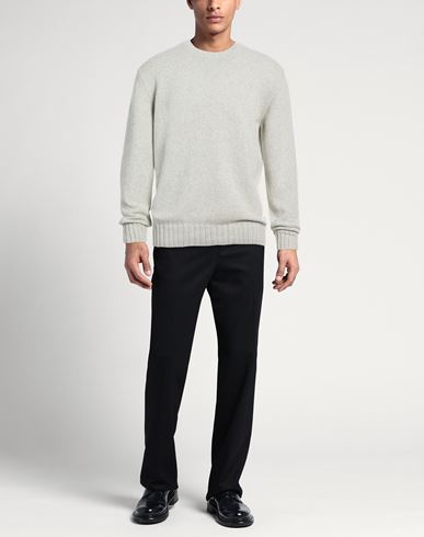 Man Sweater Light grey Size 40 Merino Wool