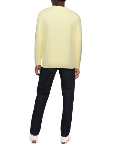 Optimum Man Sweater Pastel yellow Size XXL Wool, Cashmere
