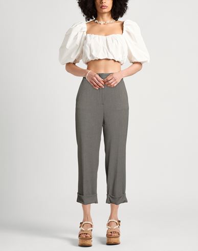 Caractère Woman Pants Khaki Size 6 Polyester, Viscose, Elastane