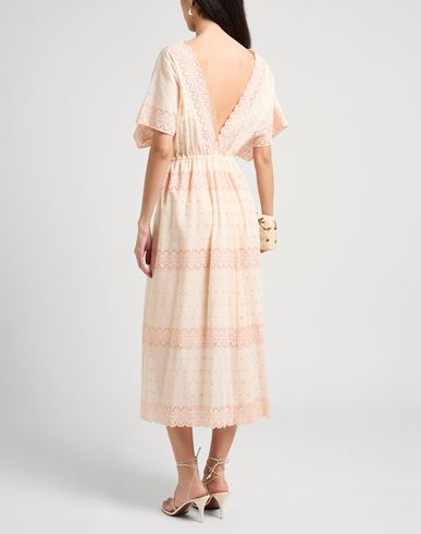 Woman Maxi dress Apricot Size 10 Cotton