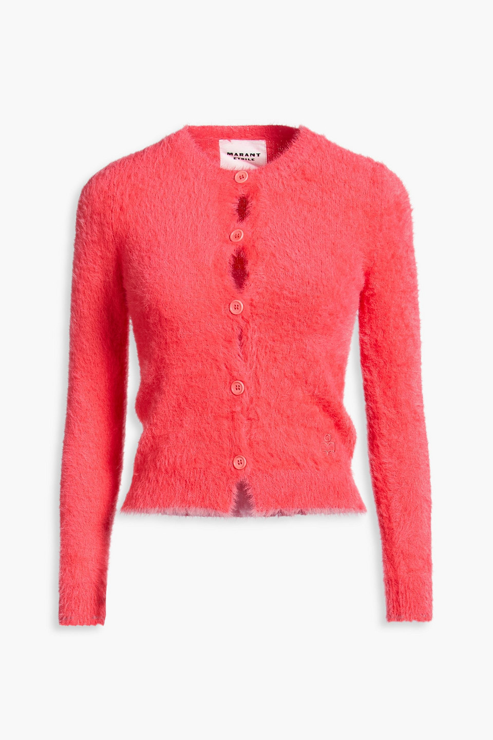 Olena brushed knitted cardigan - Orange - FR 34